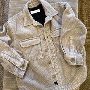 Zara Tan Corduroy Jacket with Black Lining